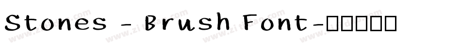 Stones - Brush Font字体转换